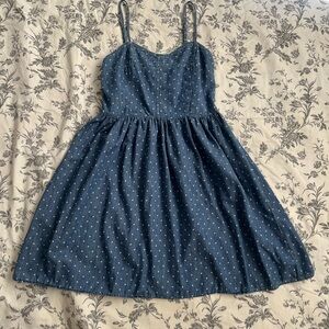 SO Blue Spaghetti Strap Sundress Casual